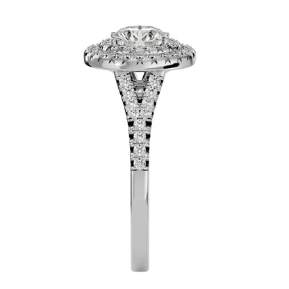 Shailey double halo diamond engagement ring