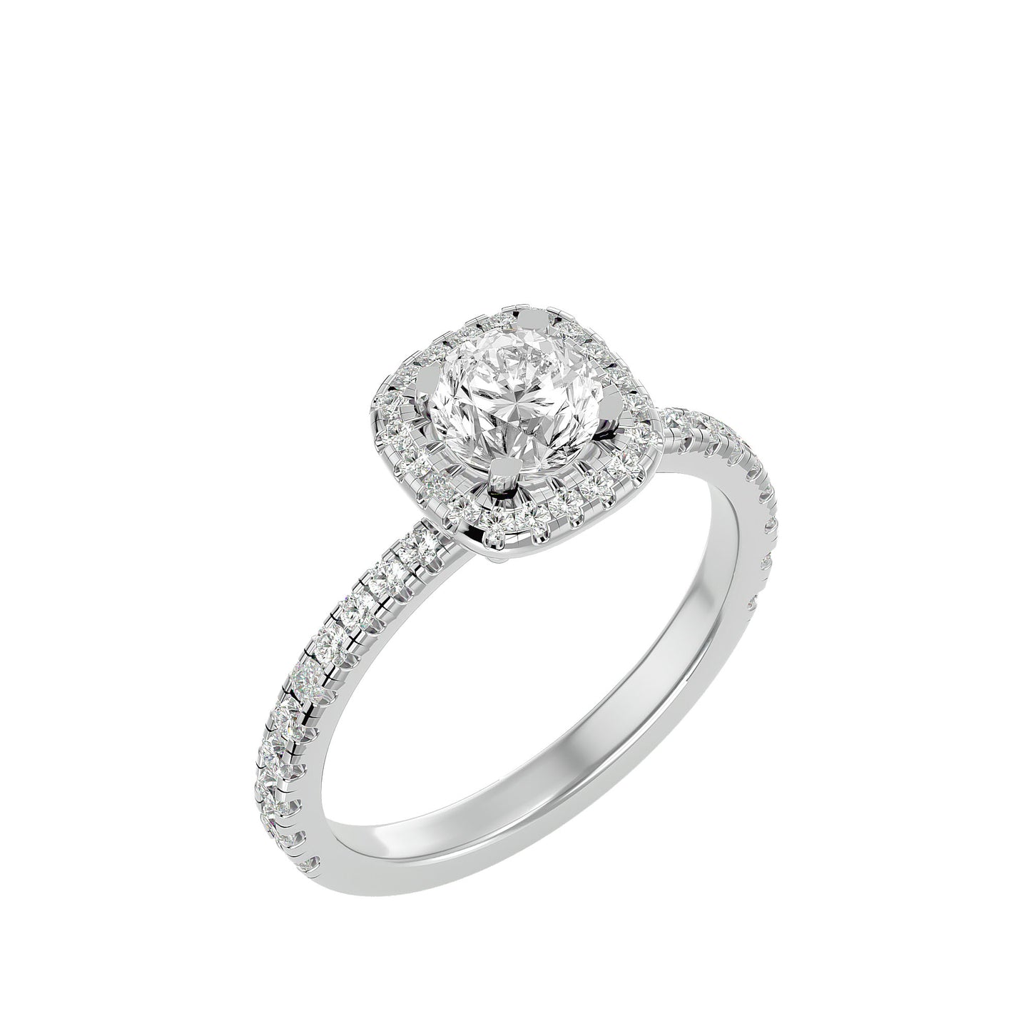 Missy Round diamond engagement ring