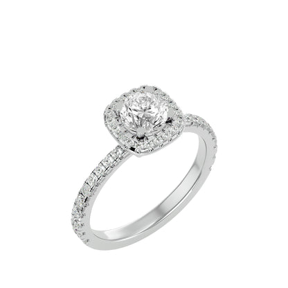 Missy Round diamond engagement ring