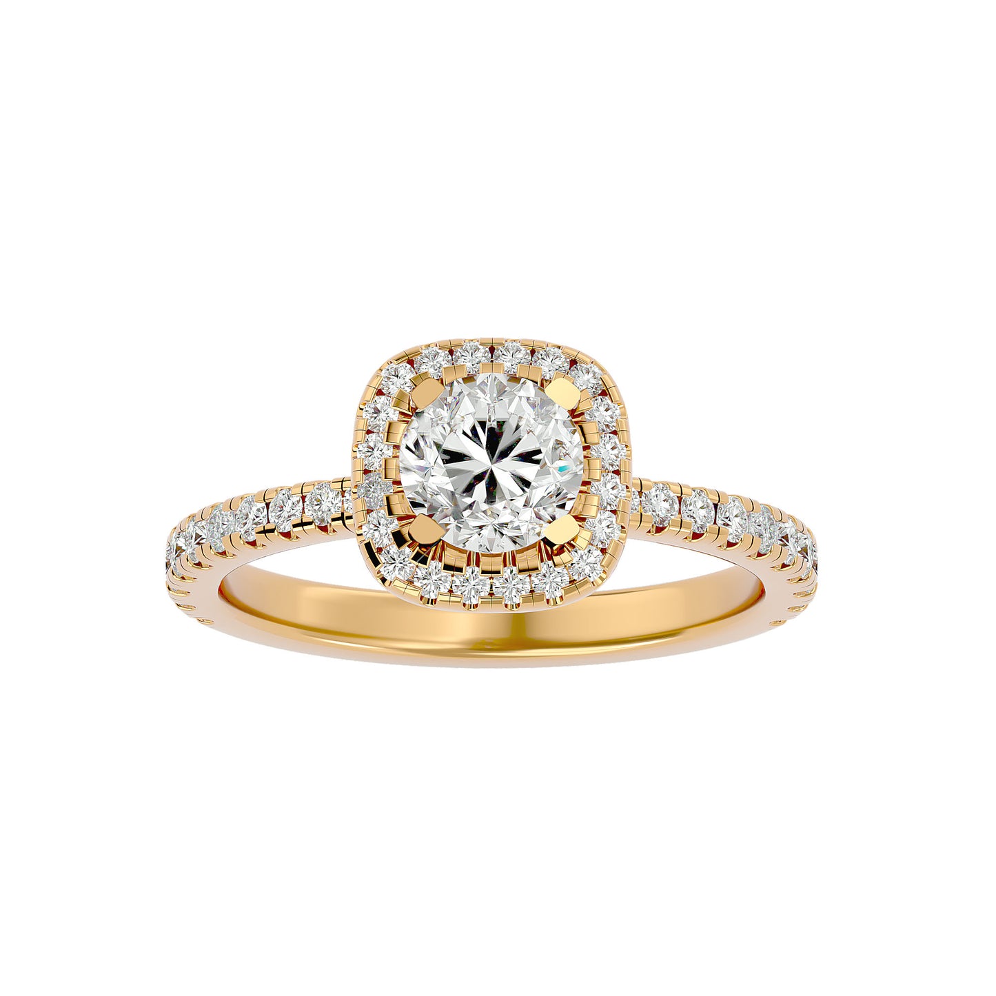 Missy Round diamond engagement ring