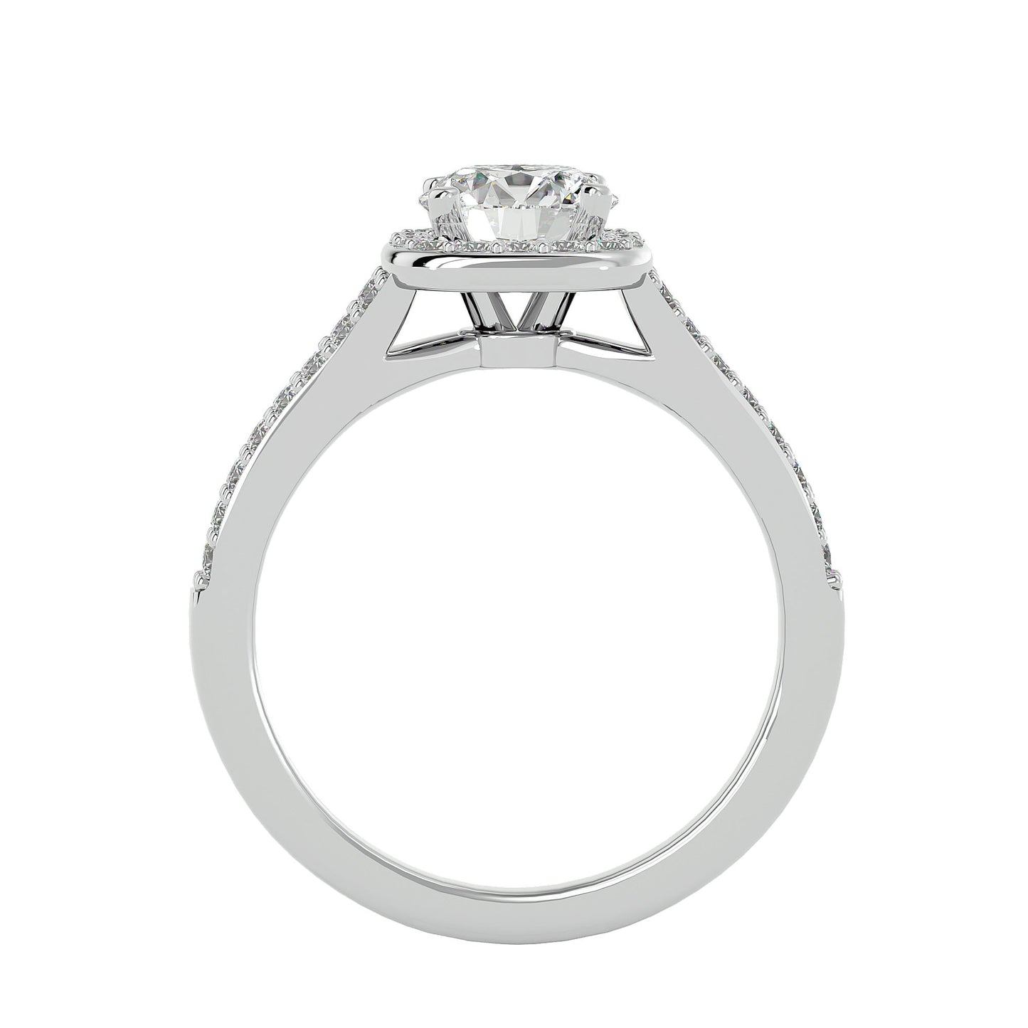 Rummy split shank diamond engagement ring