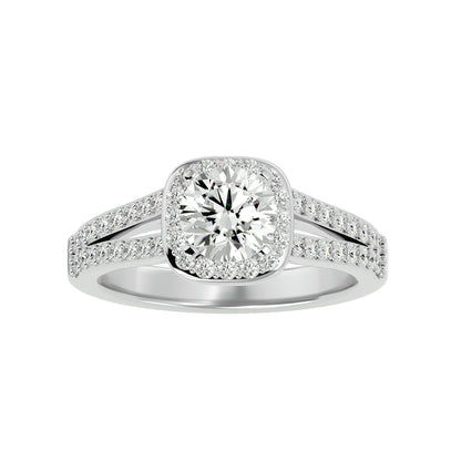 Rummy split shank diamond engagement ring