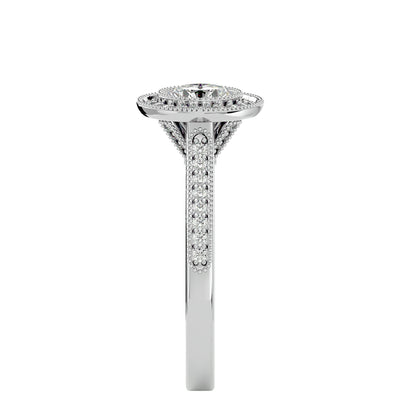 Kate halo diamond engagement ring