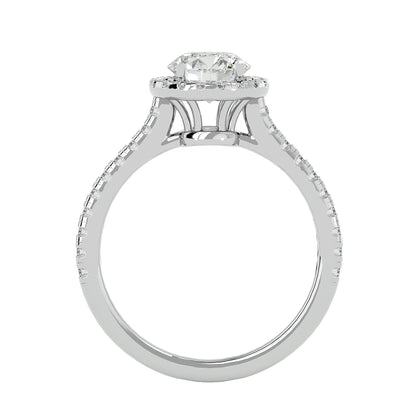 Nelly halo diamond engagement ring