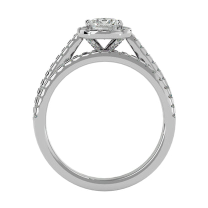 Soi Halo diamond engagement ring