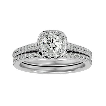 Soi Halo diamond engagement ring