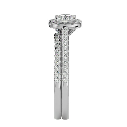 Soi Halo diamond engagement ring