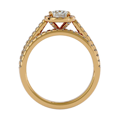 Soi Halo diamond engagement ring