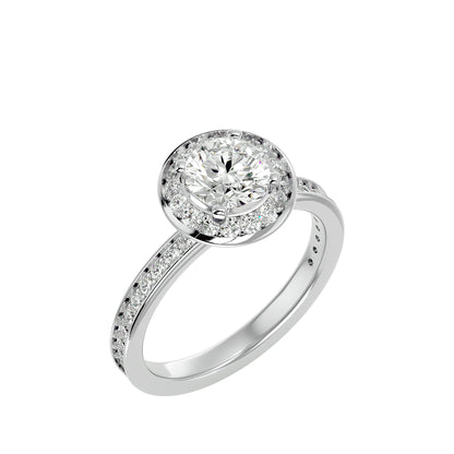 Raphel Halo diamond engagement ring