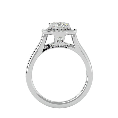 Torie Halo diamond engagement ring