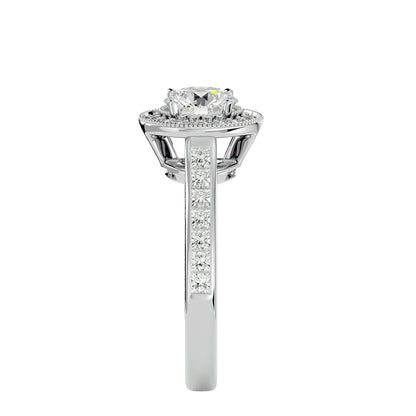 Torie Halo diamond engagement ring