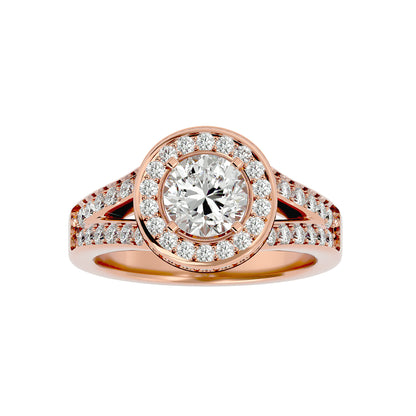 Stuller halo round diamond engagement ring