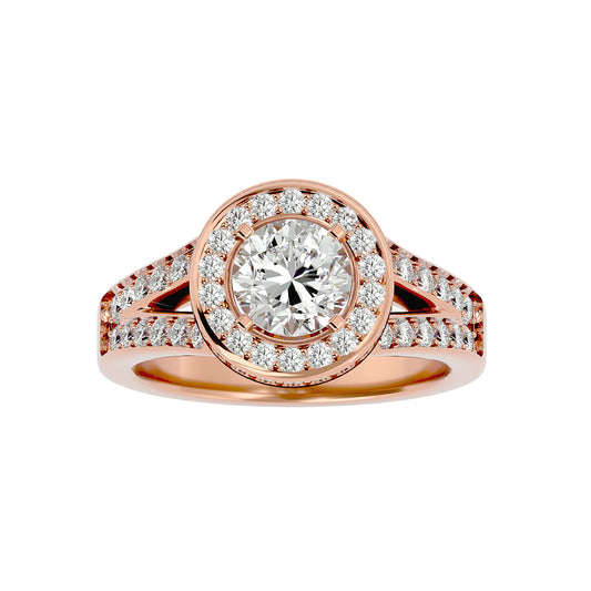 Stuller halo round diamond engagement ring