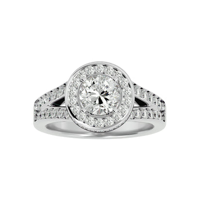 Stuller halo round diamond engagement ring