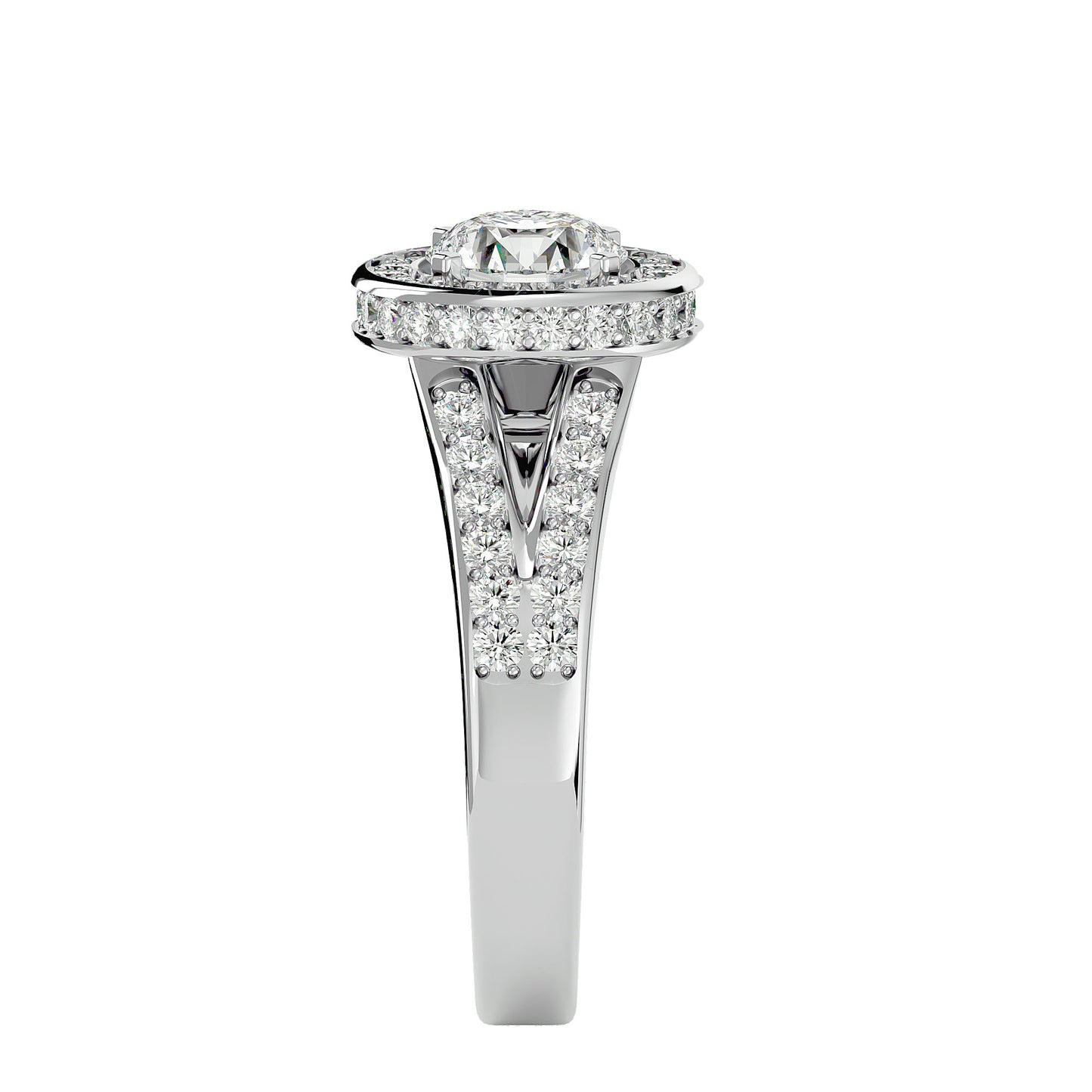 Stuller halo round diamond engagement ring