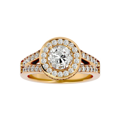 Stuller halo round diamond engagement ring
