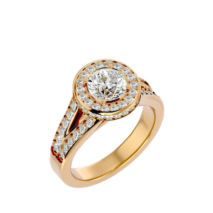 Stuller halo round diamond engagement ring