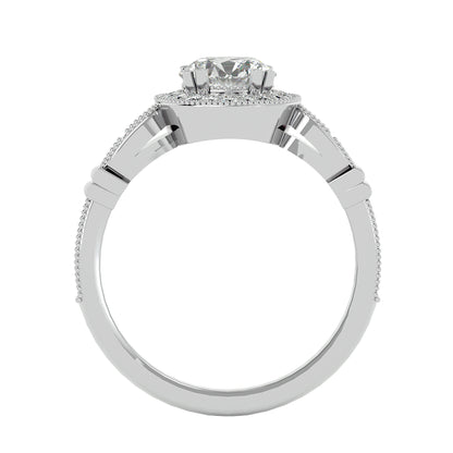Kyara Halo diamond engagement ring