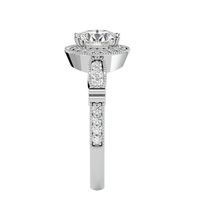 Kyara Halo diamond engagement ring