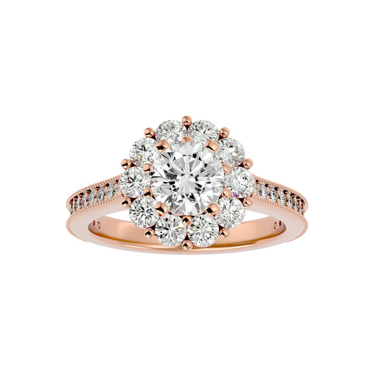 Sherli Halo diamond engagement ring