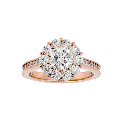 Sherli Halo diamond engagement ring