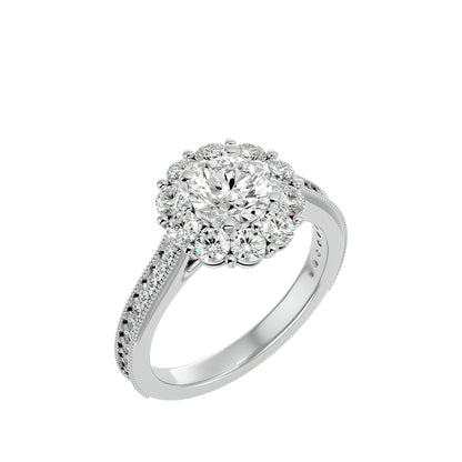Sherli Halo diamond engagement ring