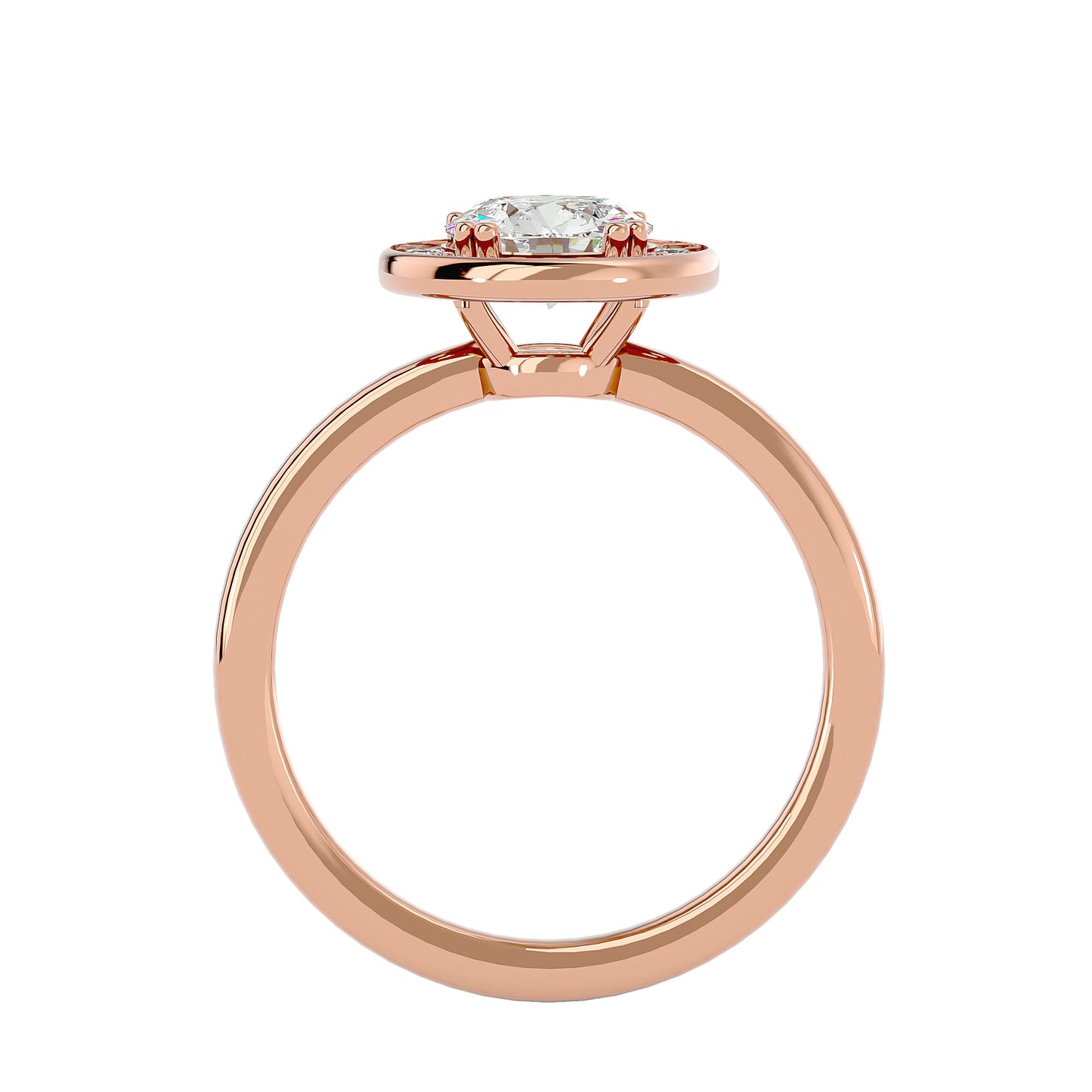 Indo Halo diamond engagement ring