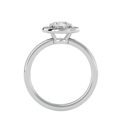 Indo Halo diamond engagement ring