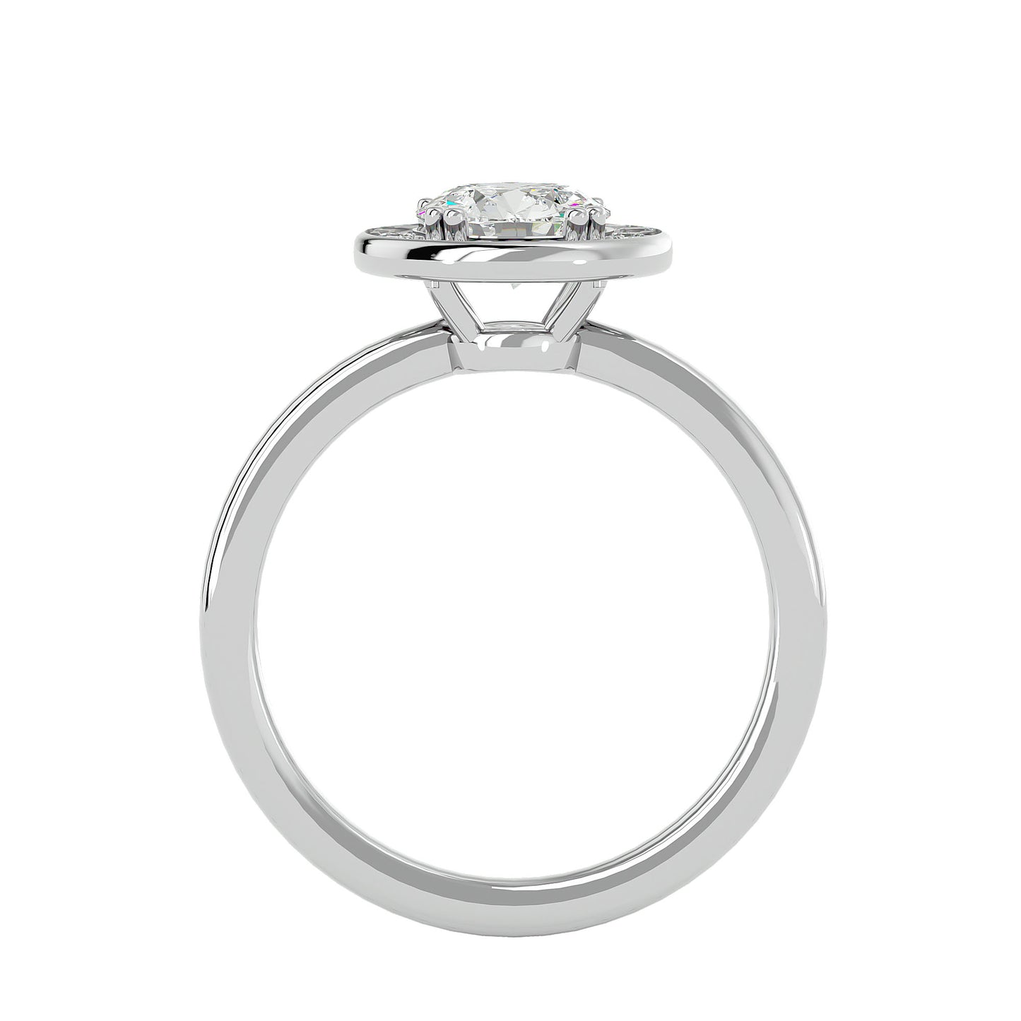 Indo Halo diamond engagement ring