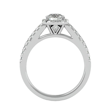 Micelle Halo diamond engagement ring