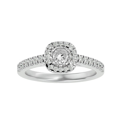 Micelle Halo diamond engagement ring