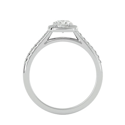 Gora halo diamond engagement ring