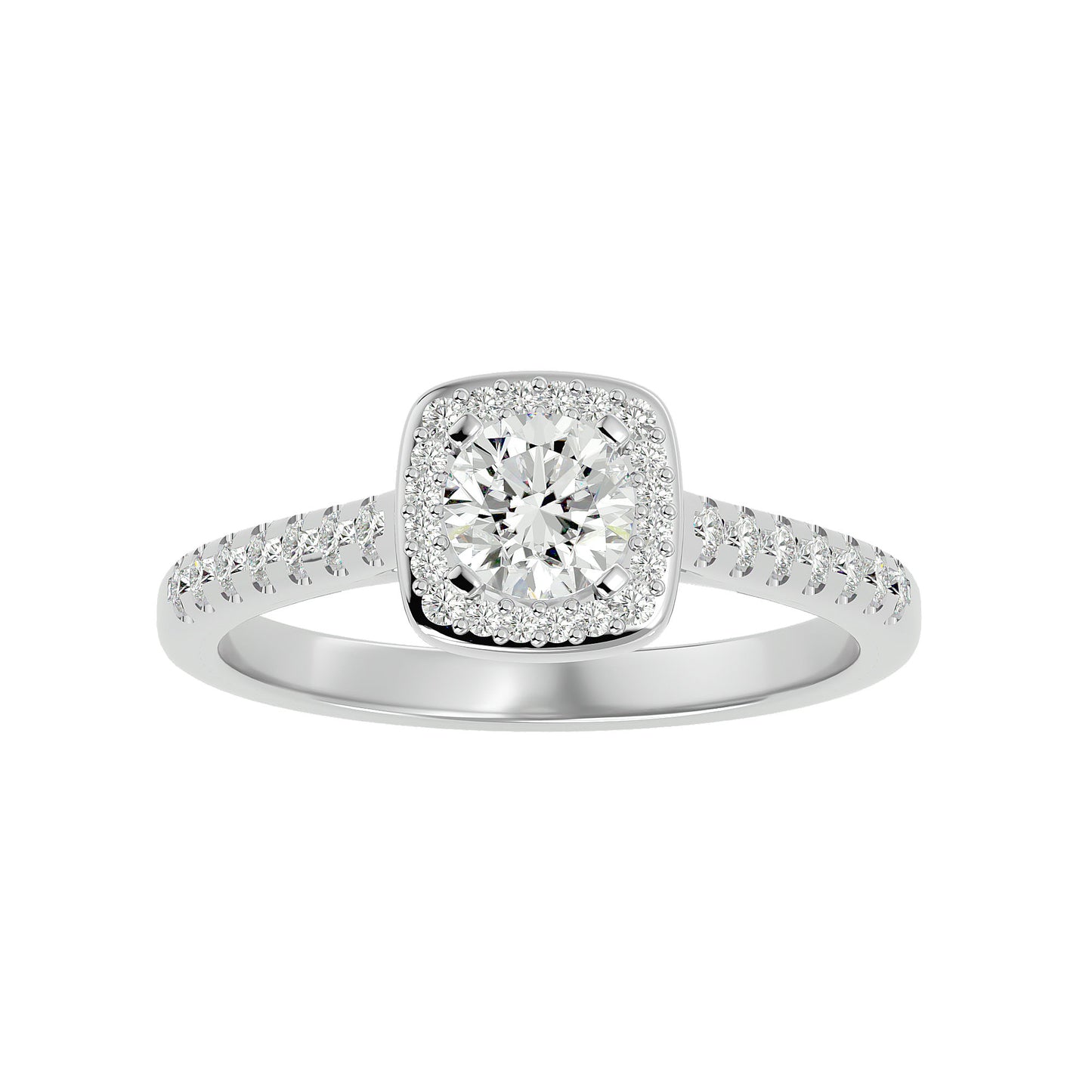 Gora halo diamond engagement ring