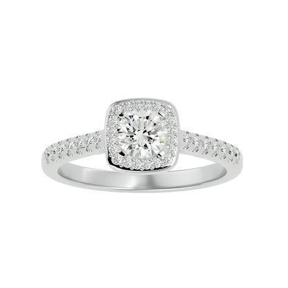 Gora halo diamond engagement ring