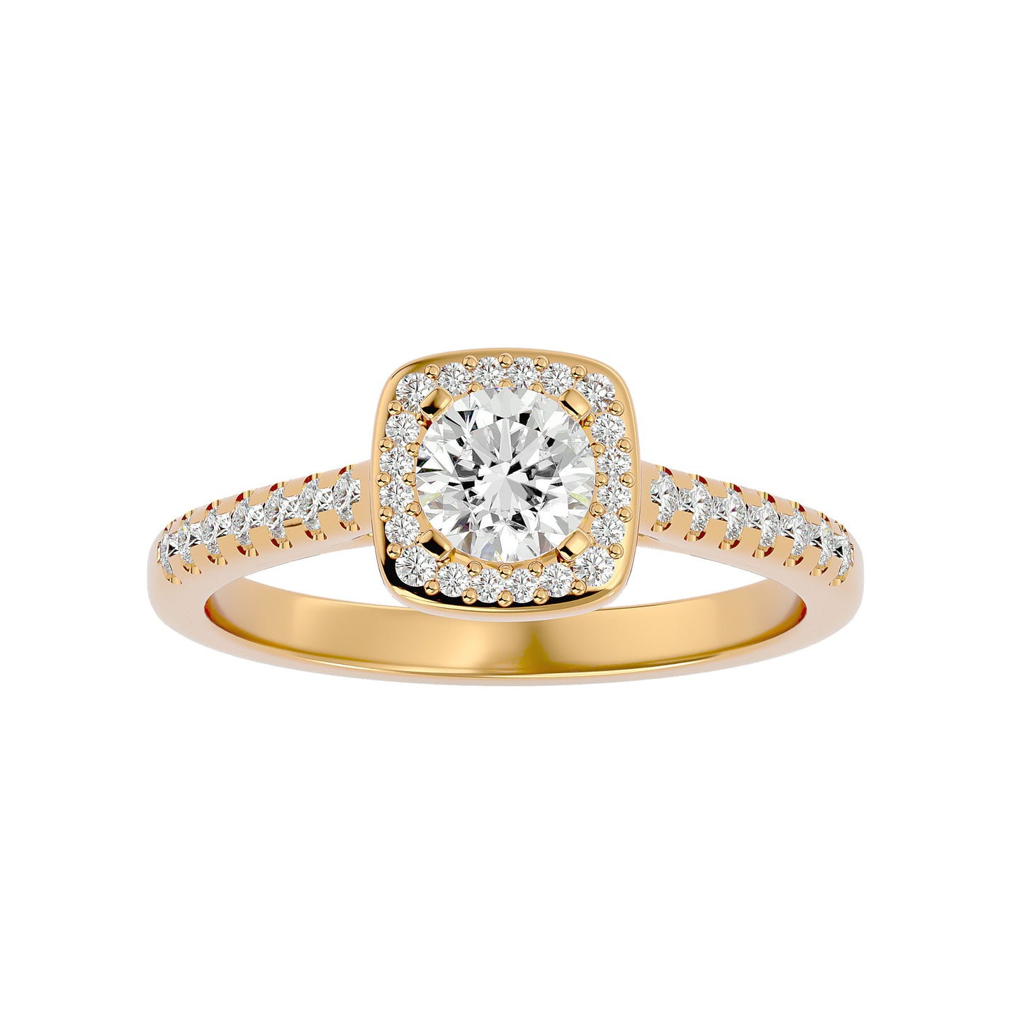 Gora halo diamond engagement ring
