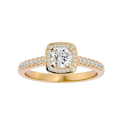 Gora halo diamond engagement ring
