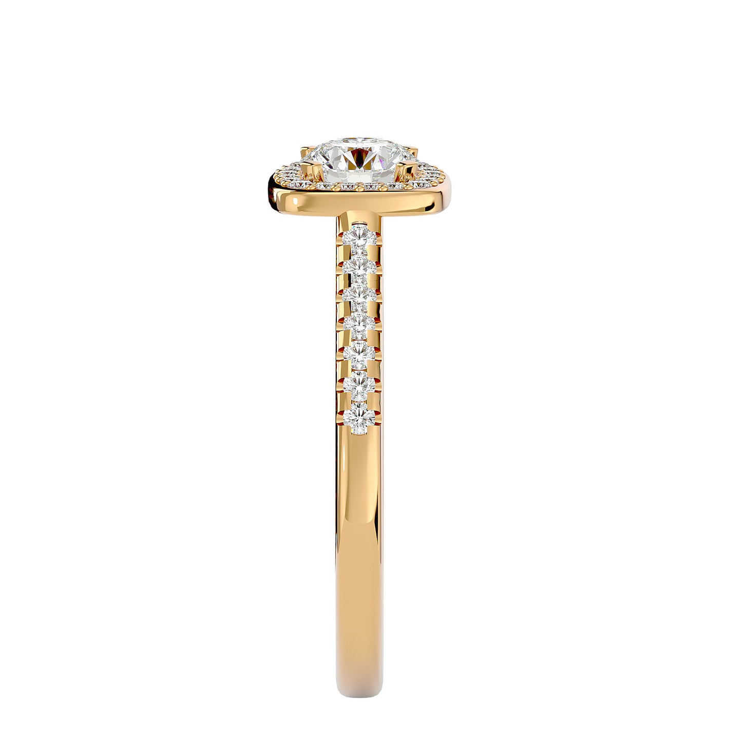 Gora halo diamond engagement ring
