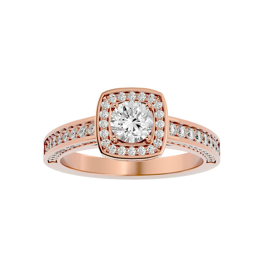 Prestige Halo diamonds engagement ring