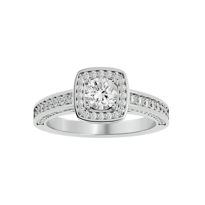 Prestige Halo diamonds engagement ring