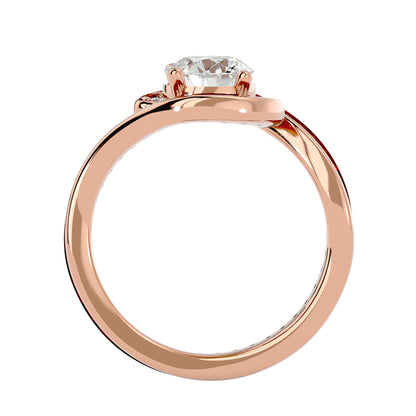 Ralphal Bypass diamond engagement ring