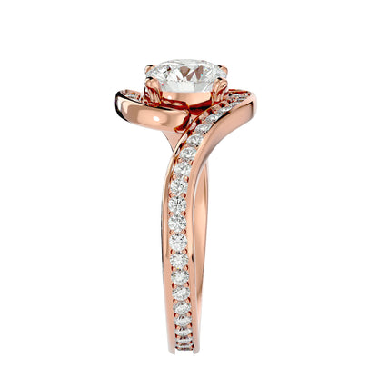Ralphal Bypass diamond engagement ring