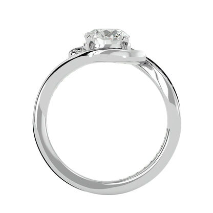 Ralphal Bypass diamond engagement ring