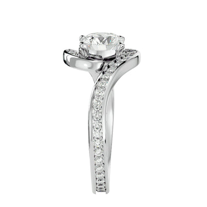 Ralphal Bypass diamond engagement ring
