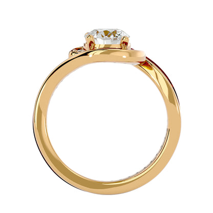 Ralphal Bypass diamond engagement ring