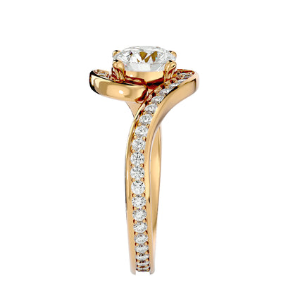 Ralphal Bypass diamond engagement ring