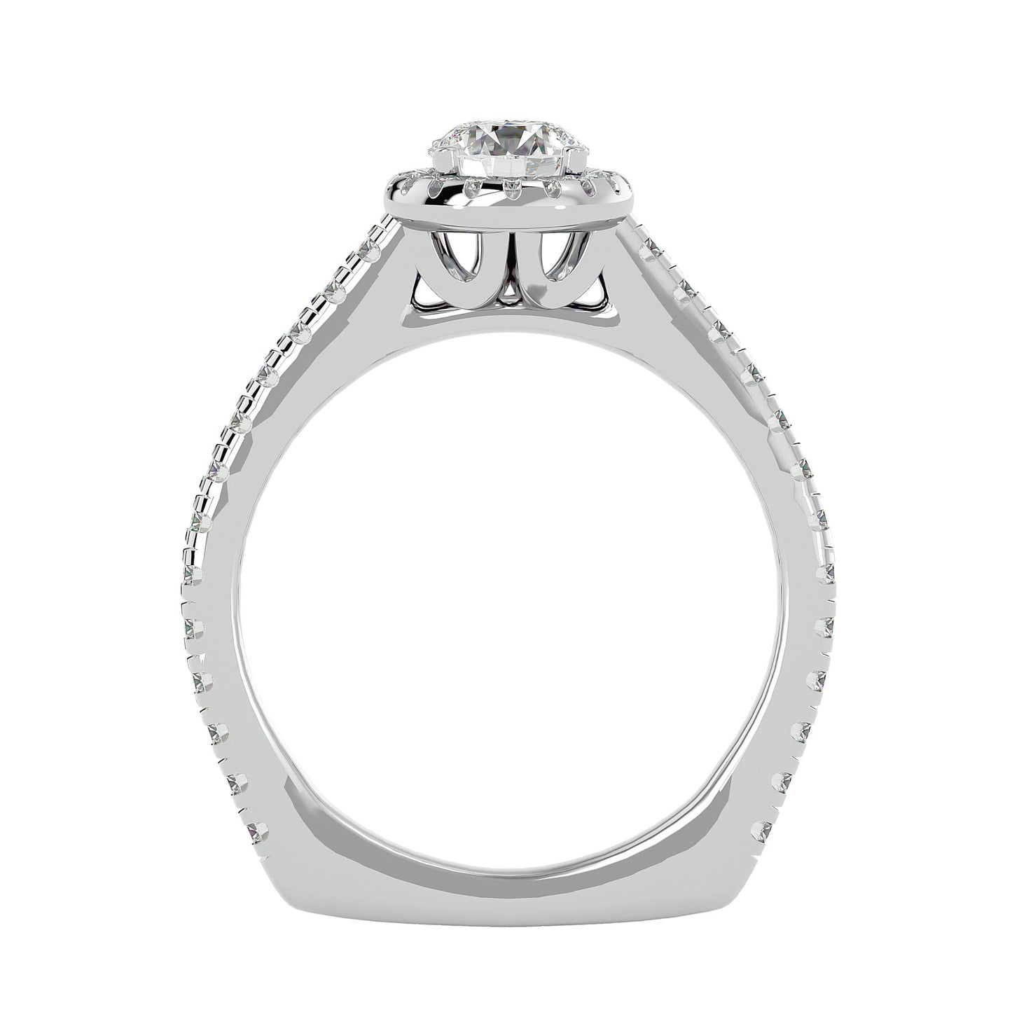 Bailey Halo diamond engagement ring