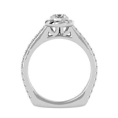 Bailey Halo diamond engagement ring