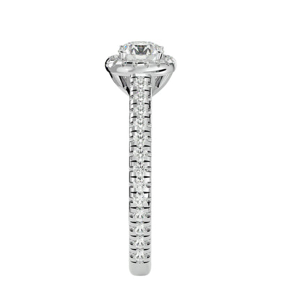 Bailey Halo diamond engagement ring