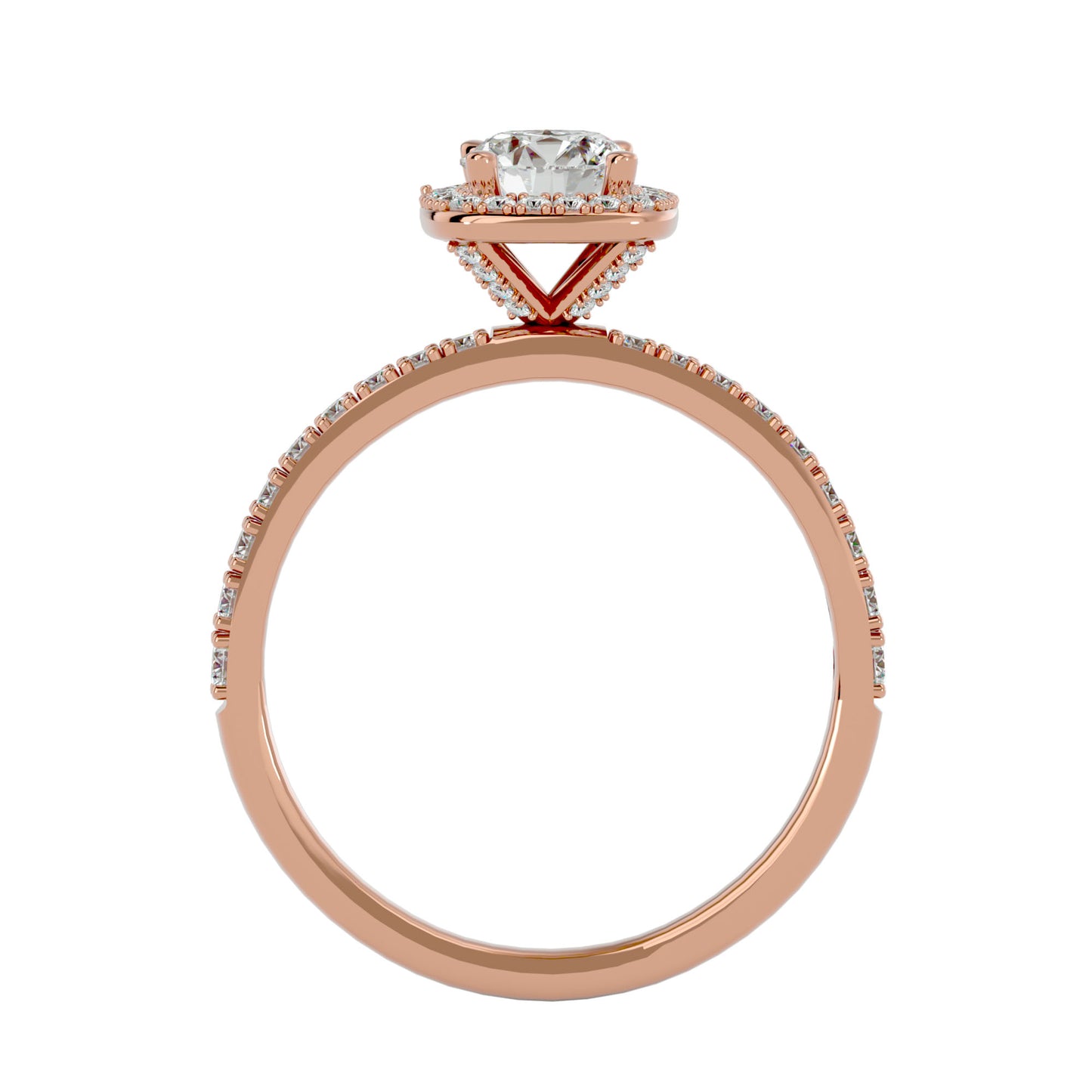 Jenny Halo diamond engagement ring