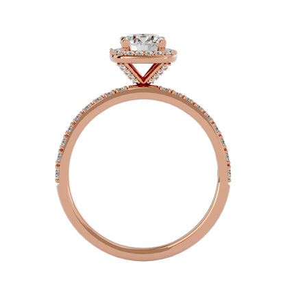 Jenny Halo diamond engagement ring